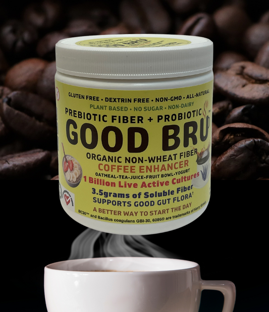 Organic prebiotic fiber and probiotic for your coffee