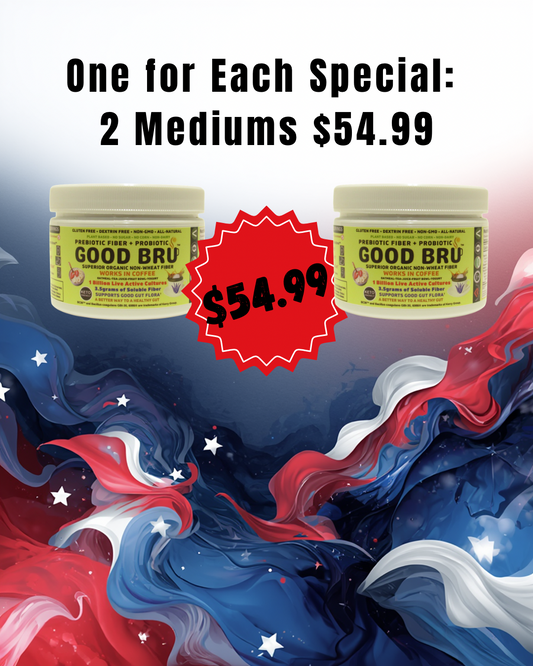 Memorial Day Special: One for each of you (2 Mediums for $54.99) 30servings (~60 scoops) per container